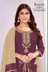 Vedika Vol 1 By Sangeet Roman Silk Kurti With Bottom Dupatta 